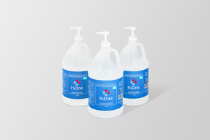 H2One Gallon Hand Sanitizer Gel | 3785 ML | 3 Pack | 70 Percent Ethyl Alcohol (Ethanol) | Made in USA H2One
