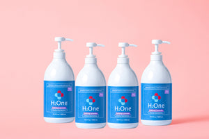 H2One Calming Lavender Hand Sanitizer Gel | 1000 ML | 4 Pack | 75 Percent Ethyl Alcohol (Ethanol) H2One