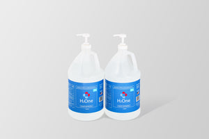H2One Gallon Hand Sanitizer Gel | 1 Gallon, 3785 ML | 2 Pack | 70 Percent Ethyl Alcohol (Ethanol) | Made in USA H2One