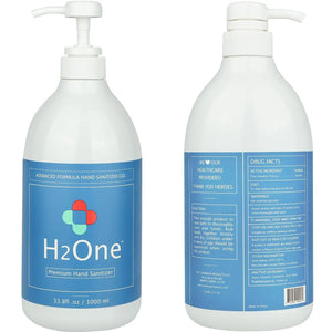 H2One Awakening Citrus Hand Sanitizer Gel | 1000 ML 75 Percent Ethyl Alcohol (Ethanol) H2One