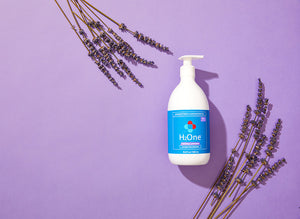 H2One Calming Lavender Hand Sanitizer Gel | 1000 ML | 4 Pack | 75 Percent Ethyl Alcohol (Ethanol) H2One